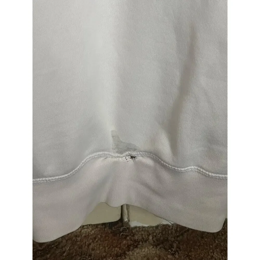 Nike Air Hoodie White Pullover Sweatshirt Men’s Size L Logo Front Pocket